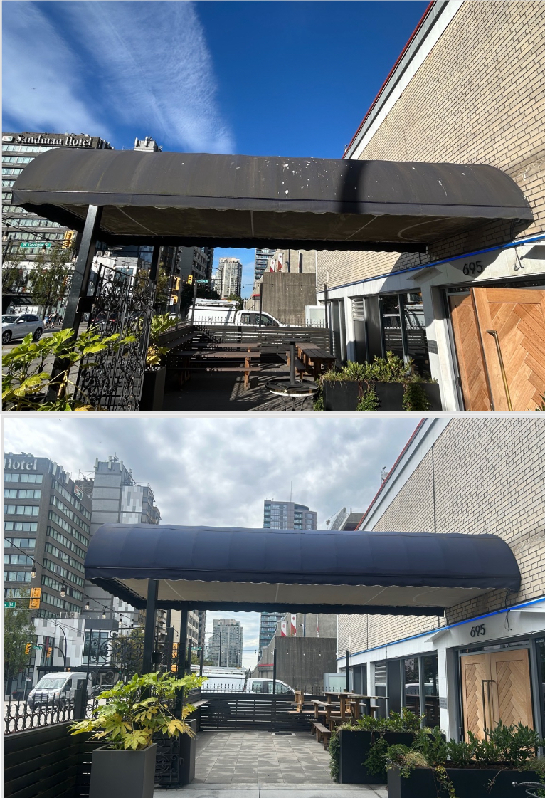 Restaurant Awning Cleaning