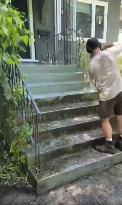 Stair Pressure Washing